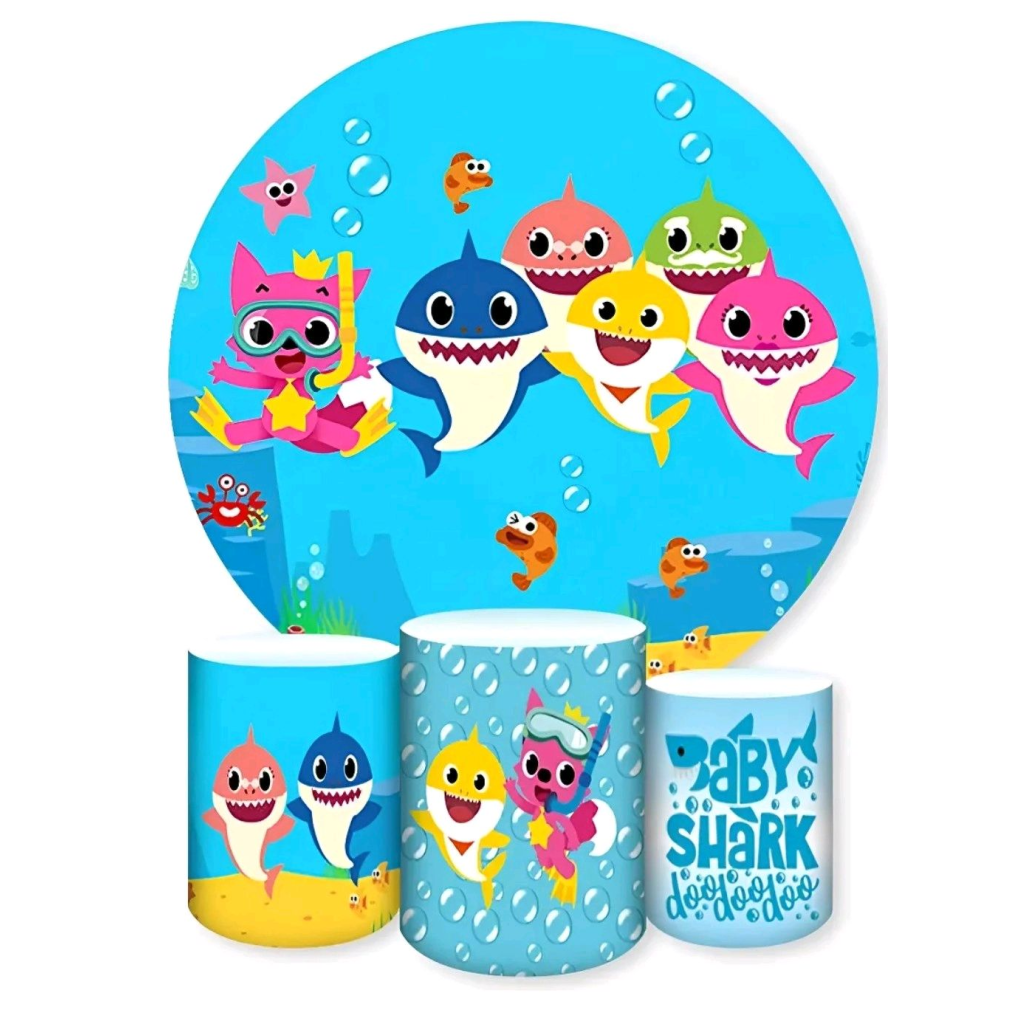 Kit Baby Shark Menino - Pegue e Monte Tesouro Encantando