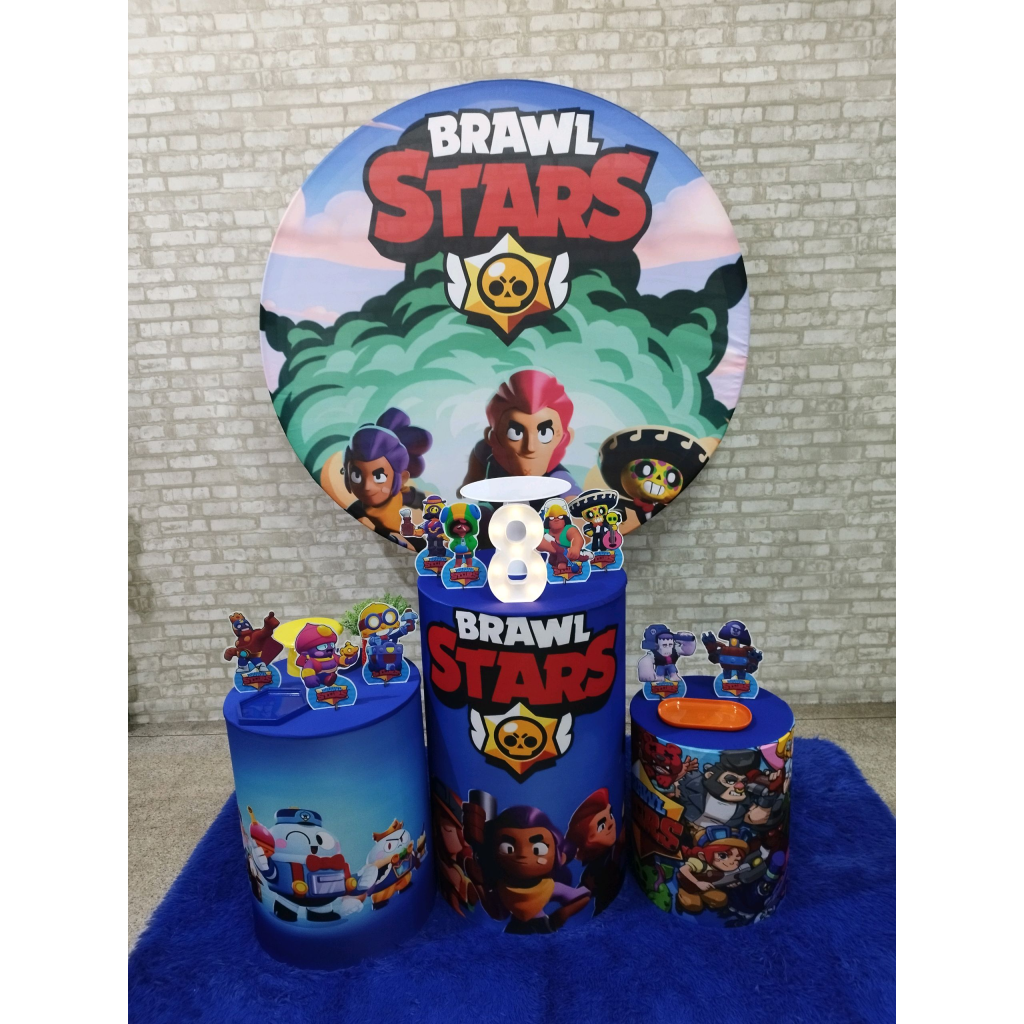 Kit Brawl Stars - Pegue e Monte Tesouro Encantando