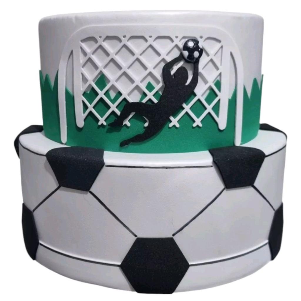Bolo Fake Futebol - Pegue e Monte Tesouro Encantando