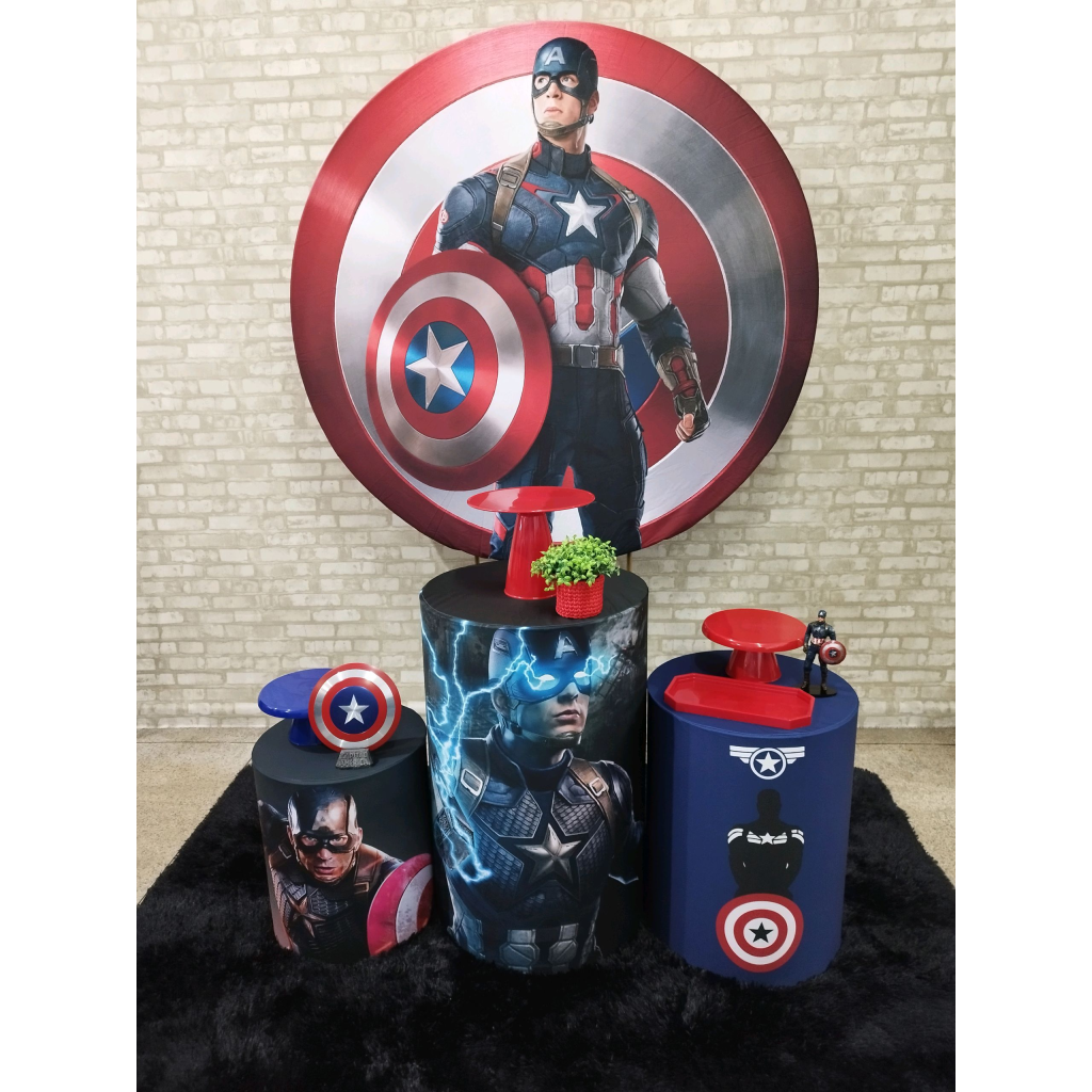 Kit Capitão América - Pegue e Monte Tesouro Encantando