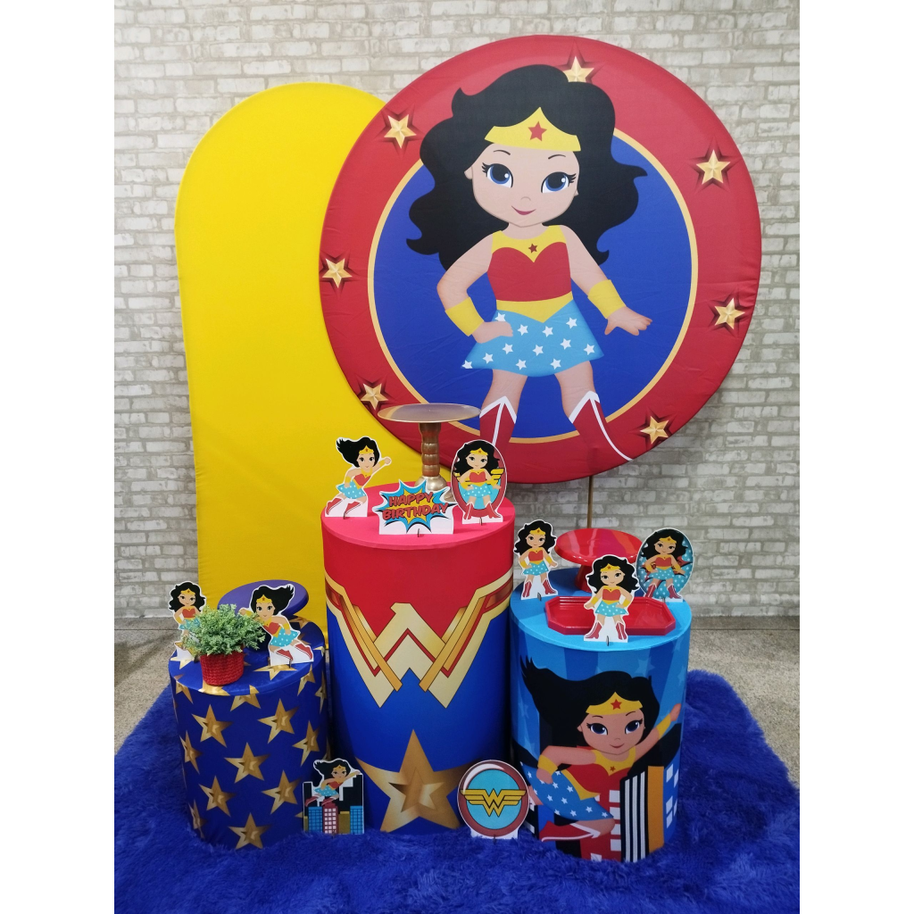 Kit Mulher Maravilha - Pegue e Monte Tesouro Encantando