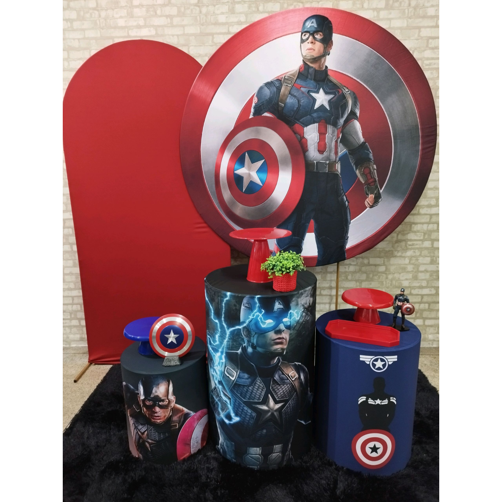 Kit Capitão América - Pegue e Monte Tesouro Encantando