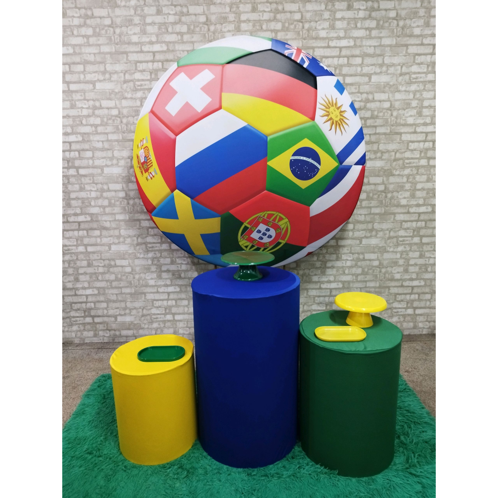 Kit Futebol Brasil Copa - Pegue e Monte Tesouro Encantando