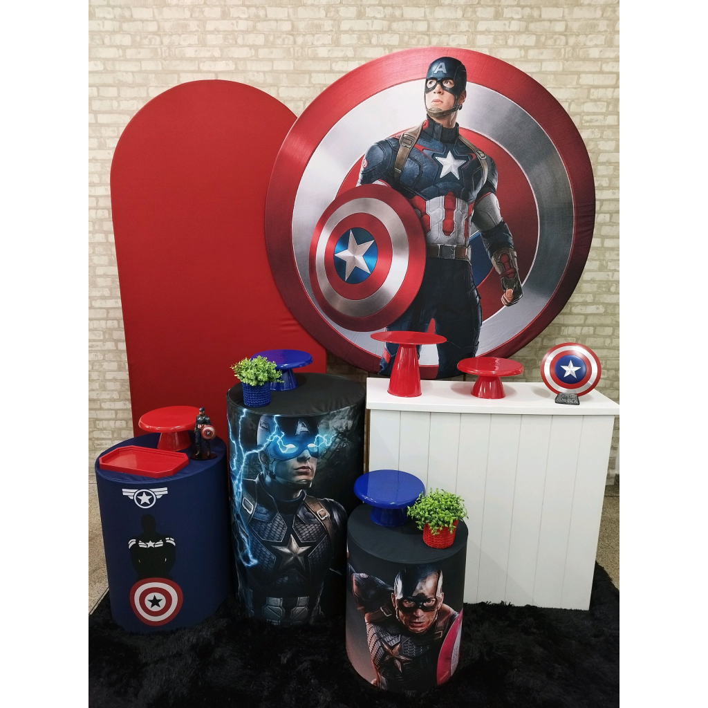 Kit Capitão América - Pegue e Monte Tesouro Encantando