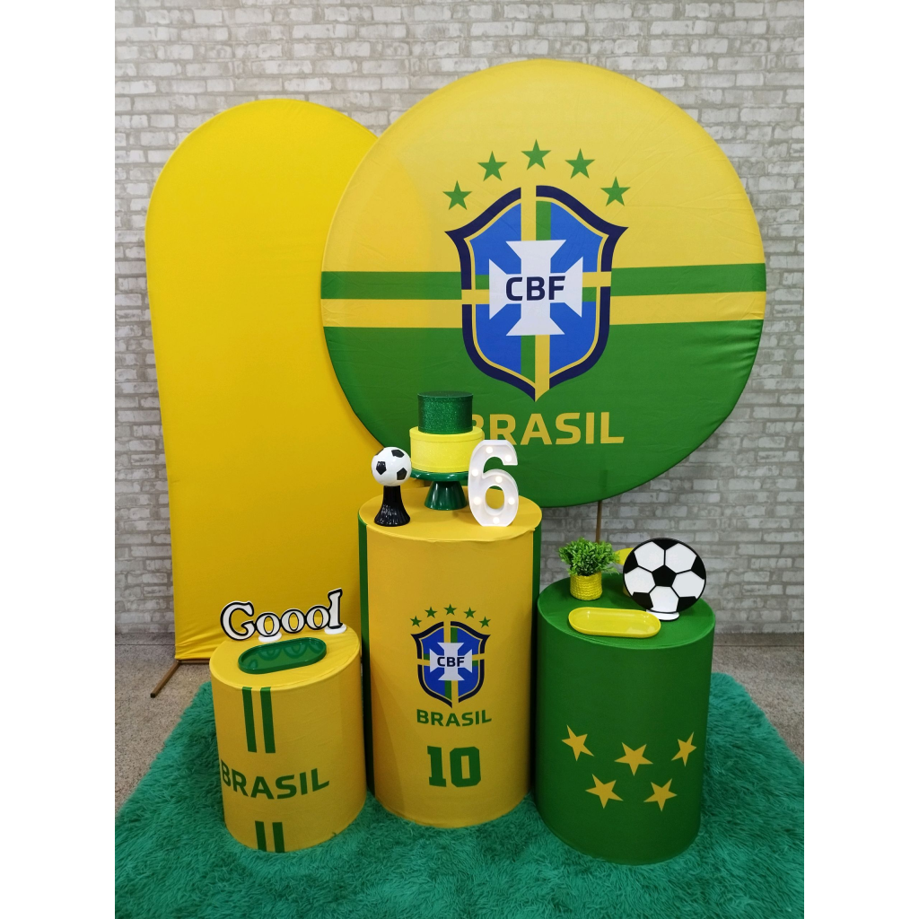 Kit Futebol Brasil Copa - Pegue e Monte Tesouro Encantando