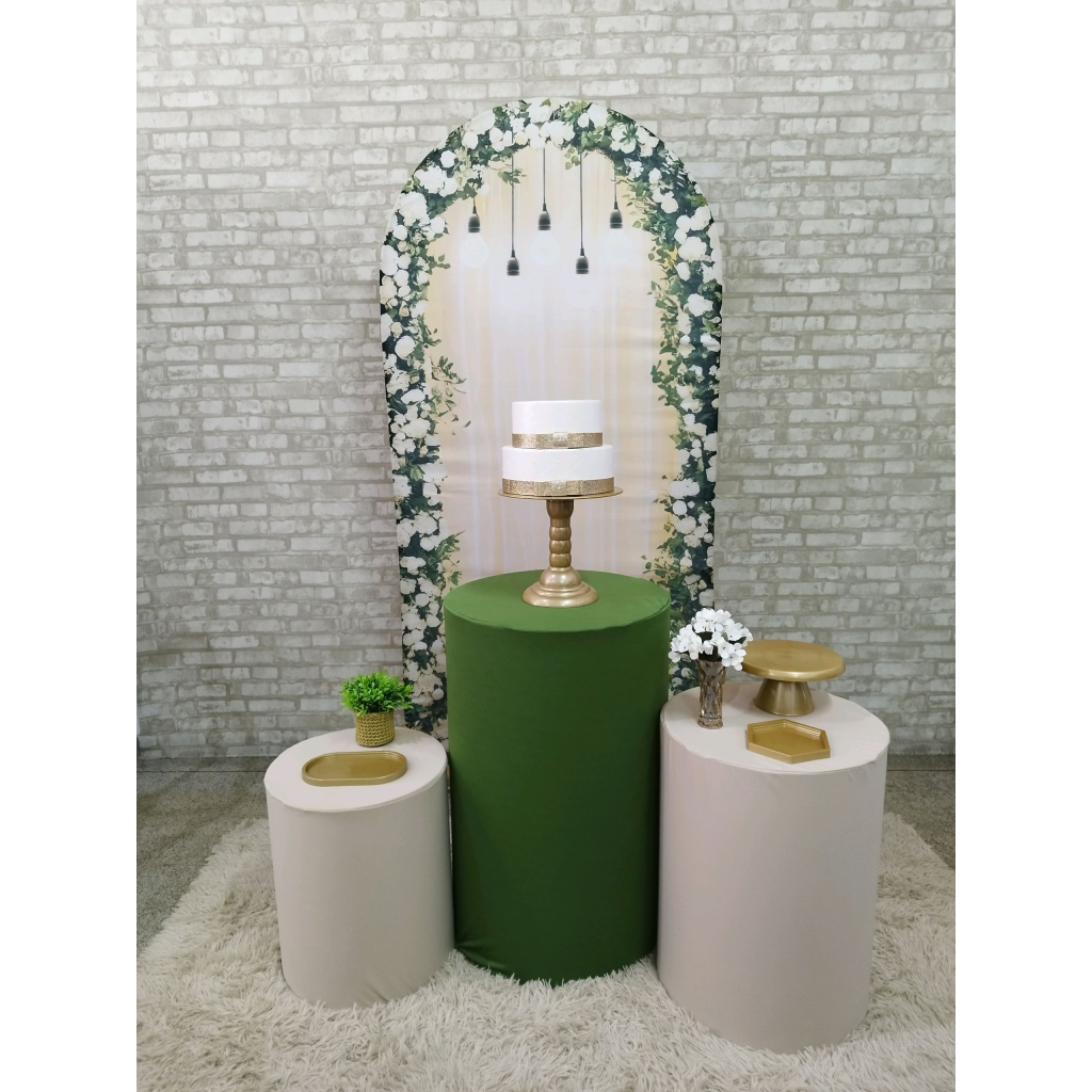 Kit Floral Bege E Verde - Pegue e Monte Tesouro Encantando