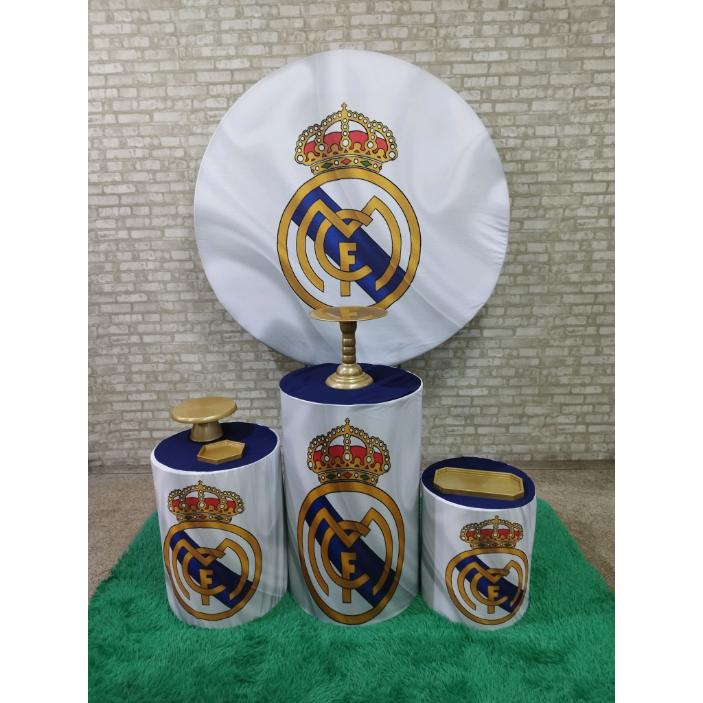 Kit Futebol Time Real Madrid - Pegue e Monte Tesouro Encantando