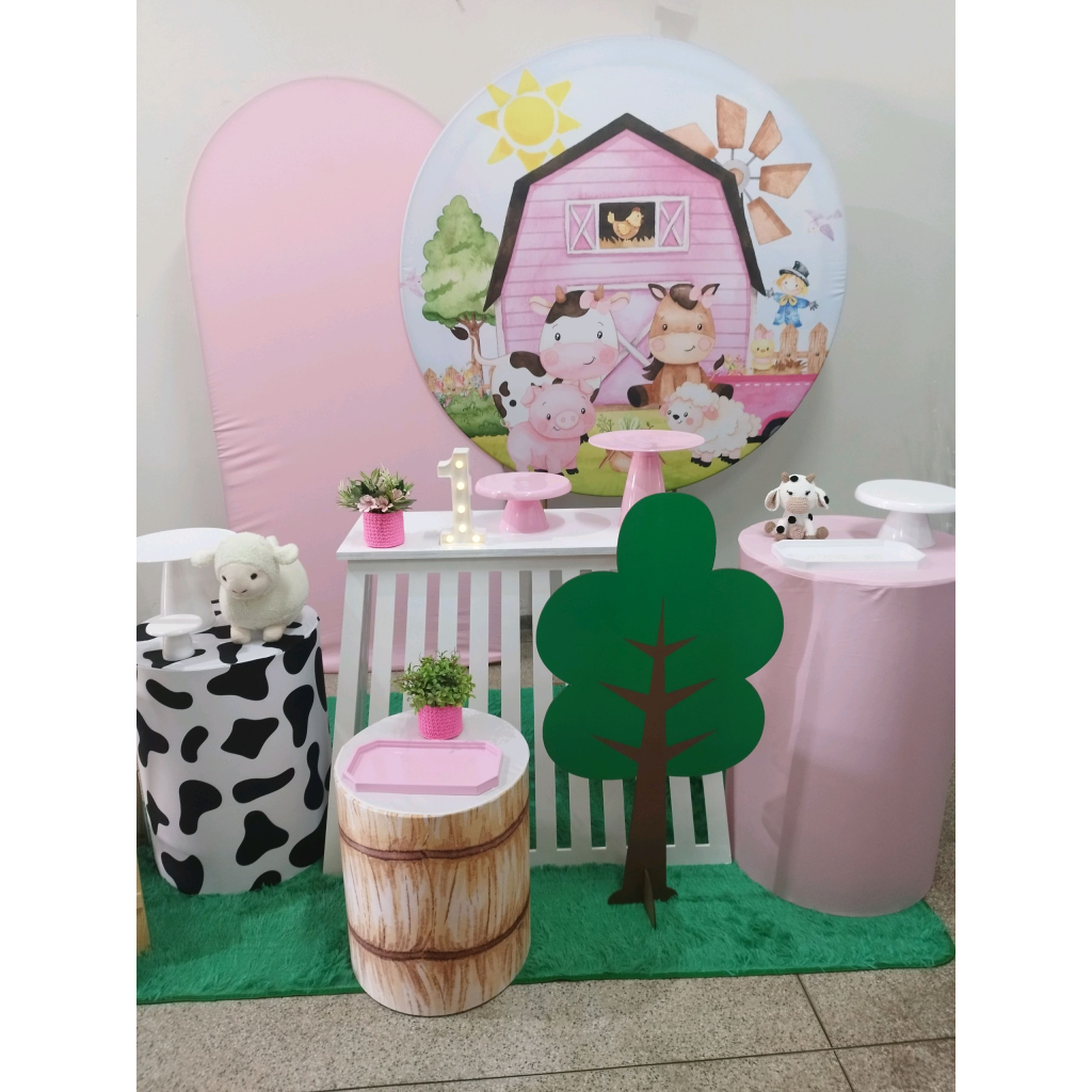 Kit Fazendinha Menina - Pegue e Monte Tesouro Encantando