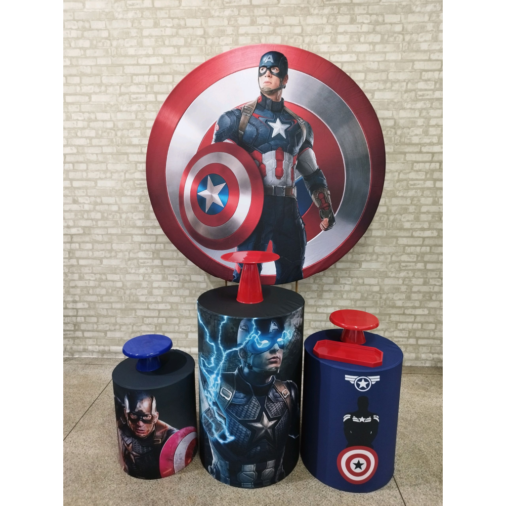 Kit Capitão América - Pegue e Monte Tesouro Encantando