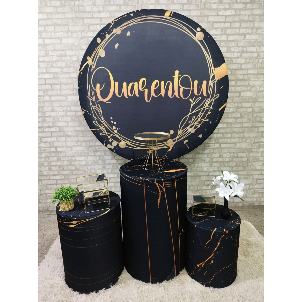 Kit Quarentou 40 Preto - Pegue e Monte Tesouro Encantando