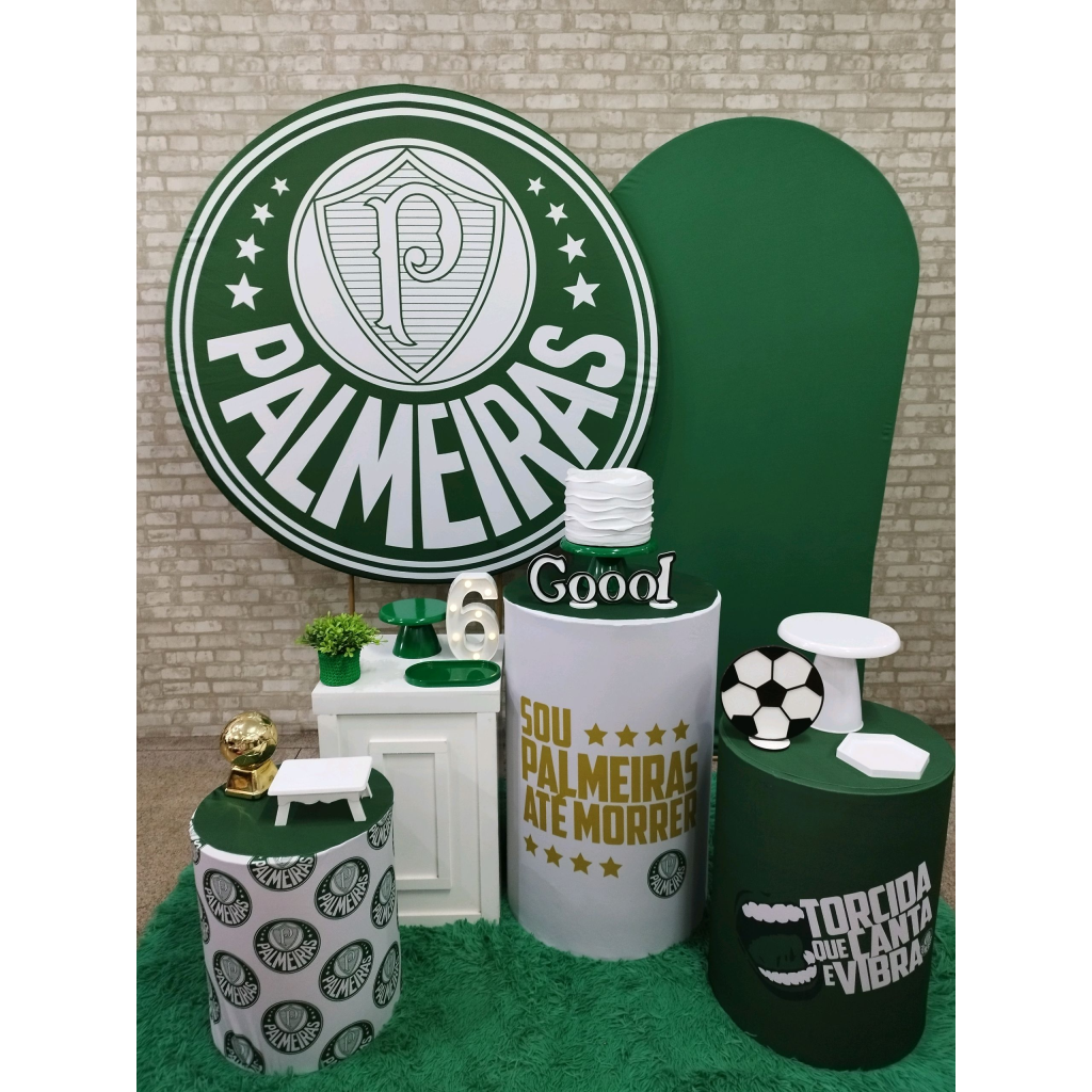 Kit Futebol Time Palmeiras - Pegue e Monte Tesouro Encantando