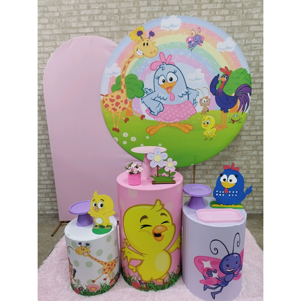 Kit Galinha Pintadinha - Pegue e Monte Tesouro Encantando