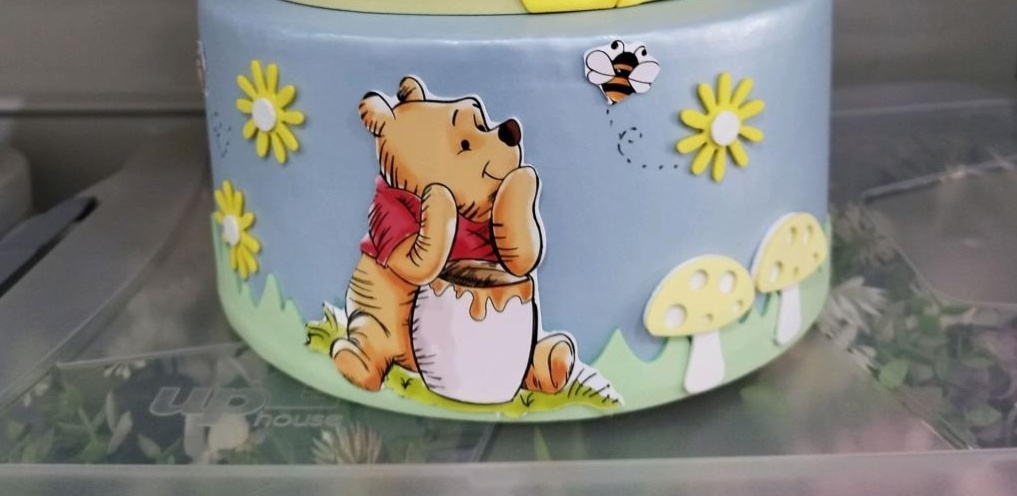 Bolo Fake Ursinho Pooh Base 2 - Pegue e Monte Tesouro Encantado
