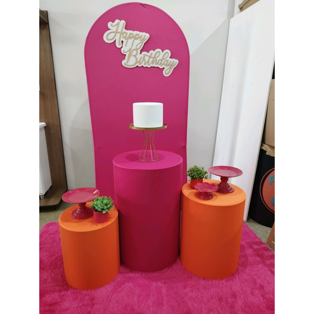 Kit Rosa Pink E Laranja - Pegue e Monte Tesouro Encantando
