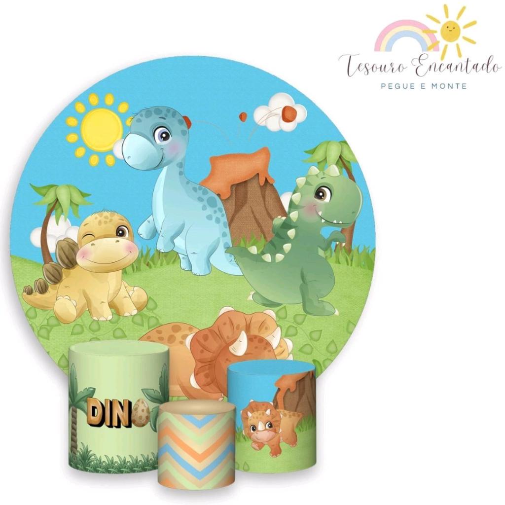 Kit Dinossauros Baby - Pegue e Monte Tesouro Encantando