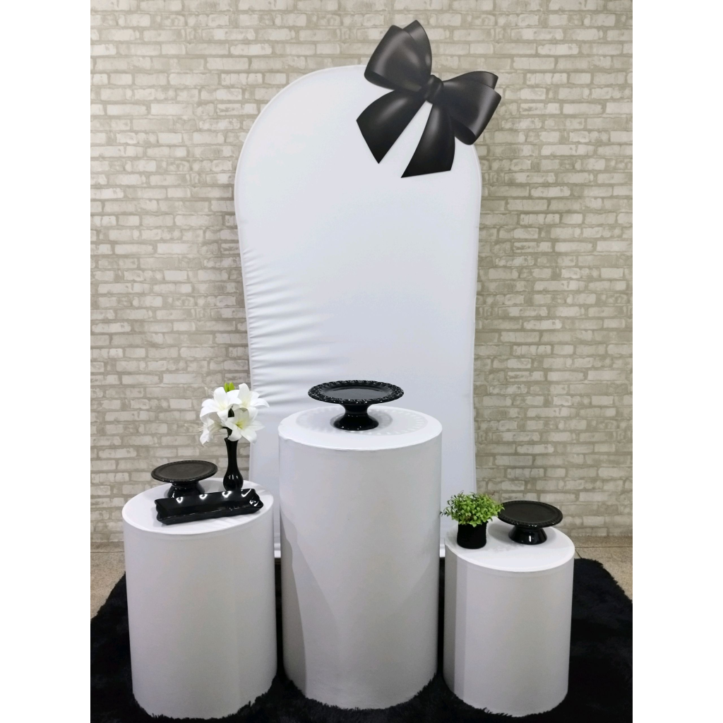 Kit Branco E Preto Laço - Pegue e Monte Tesouro Encantando