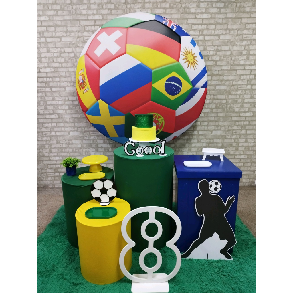 Kit 2 Futebol Brasil Copa - Pegue e Monte Tesouro Encantando