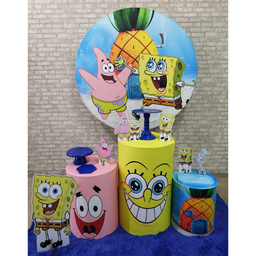 Kit Bob Esponja - Pegue e Monte Tesouro Encantando