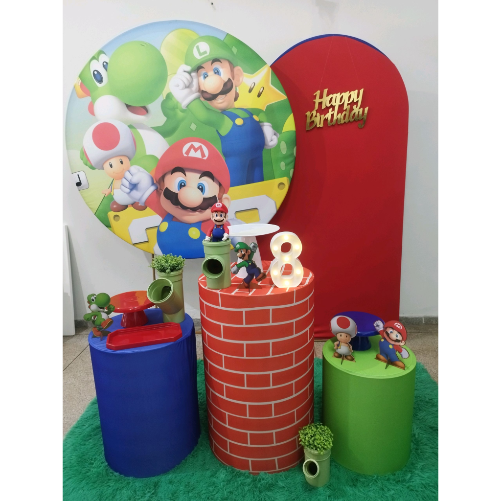 Kit Super Mario Bross - Pegue e Monte Tesouro Encantando