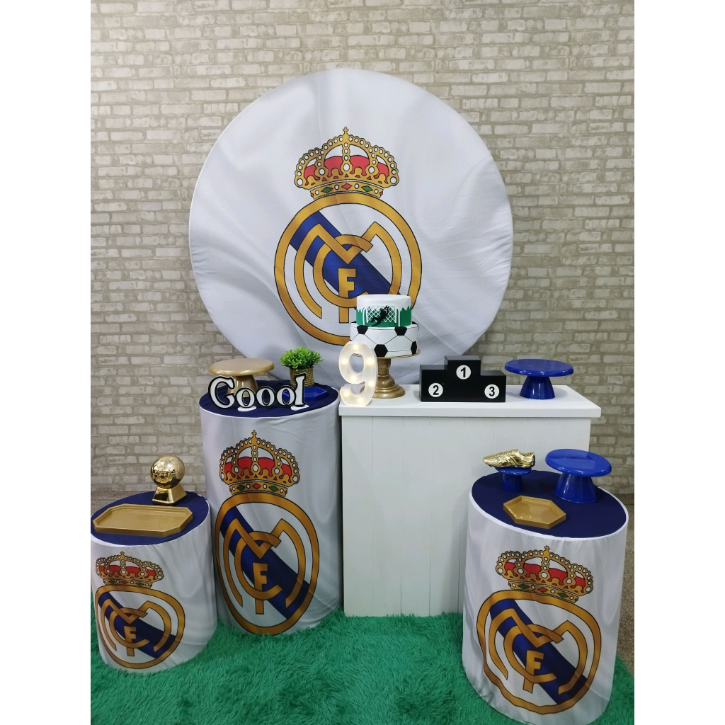 Kit Futebol Time Real Madrid - Pegue e Monte Tesouro Encantando