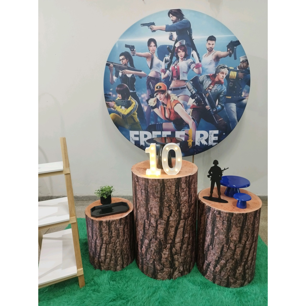 Kit Free Fire - Pegue e Monte Tesouro Encantando