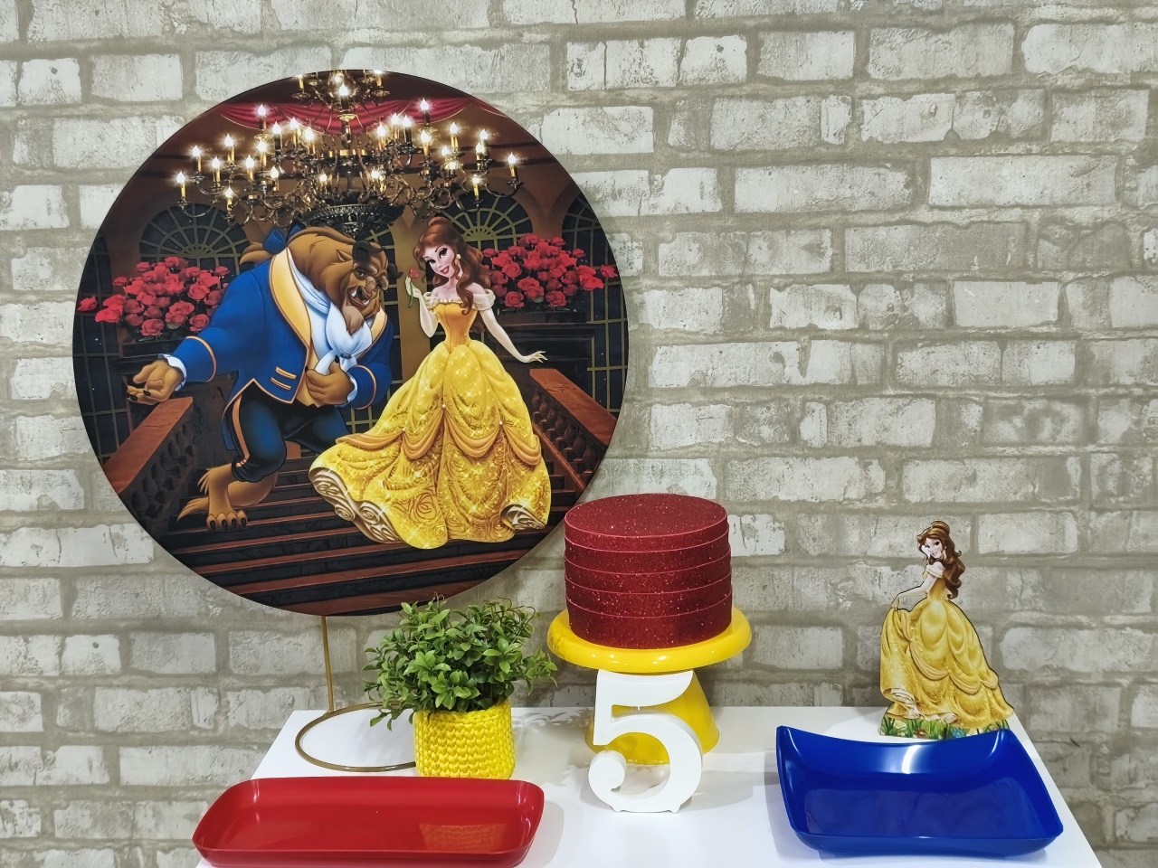 Mini Kit Bela E A Fera - Pegue e Monte Tesouro Encantado