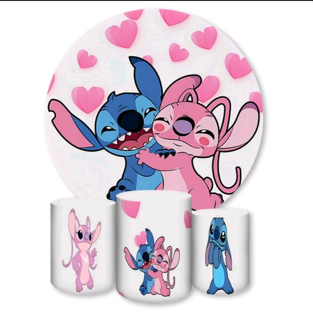 Kit Stitch E Angel - Pegue e Monte Tesouro Encantando
