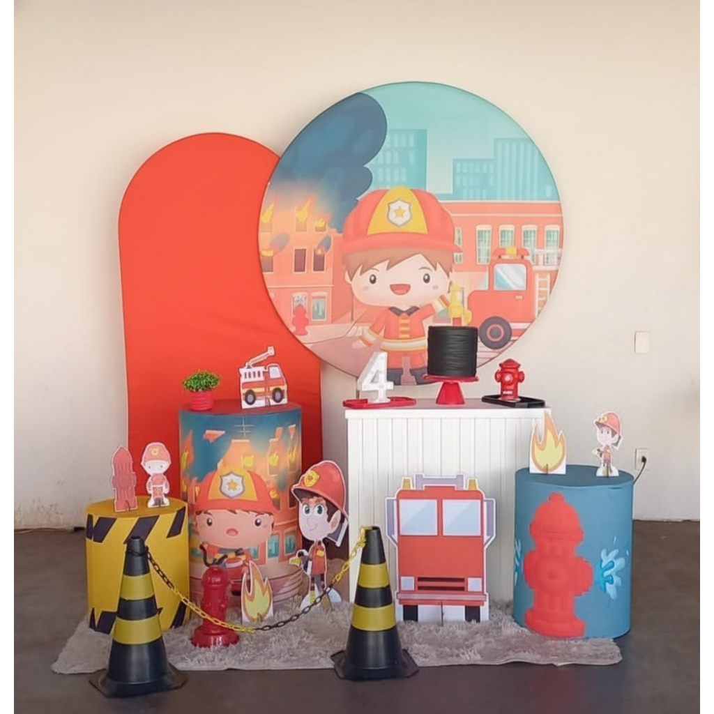 Kit Bombeiro - Pegue e Monte Tesouro Encantando