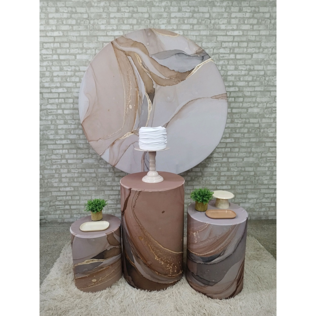 Kit Marmore Bege - Pegue e Monte Tesouro Encantando