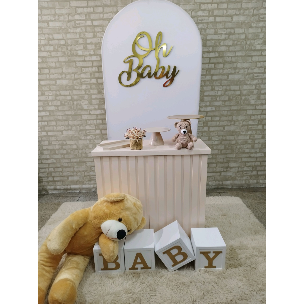 Kit Chá de Bebê E Revelação - Pegue e Monte Tesouro Encantando