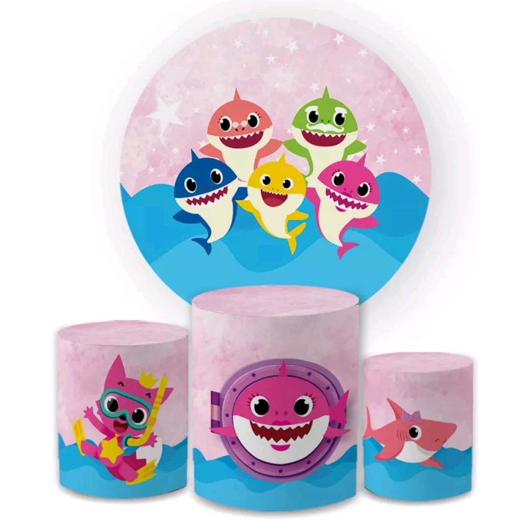 Kit Baby Shark Menina - Pegue e Monte Tesouro Encantando