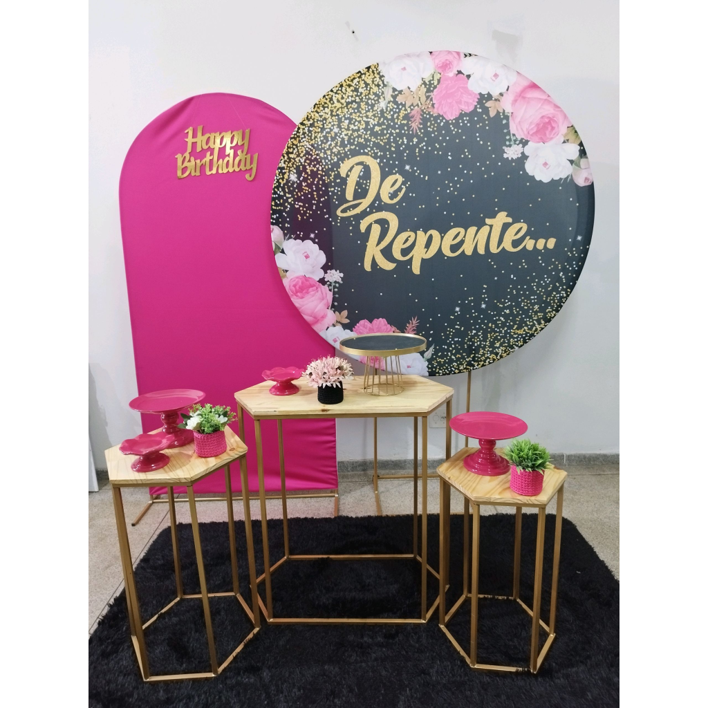 Kit de Repente Preto E Pink - Pegue e Monte Tesouro Encantando