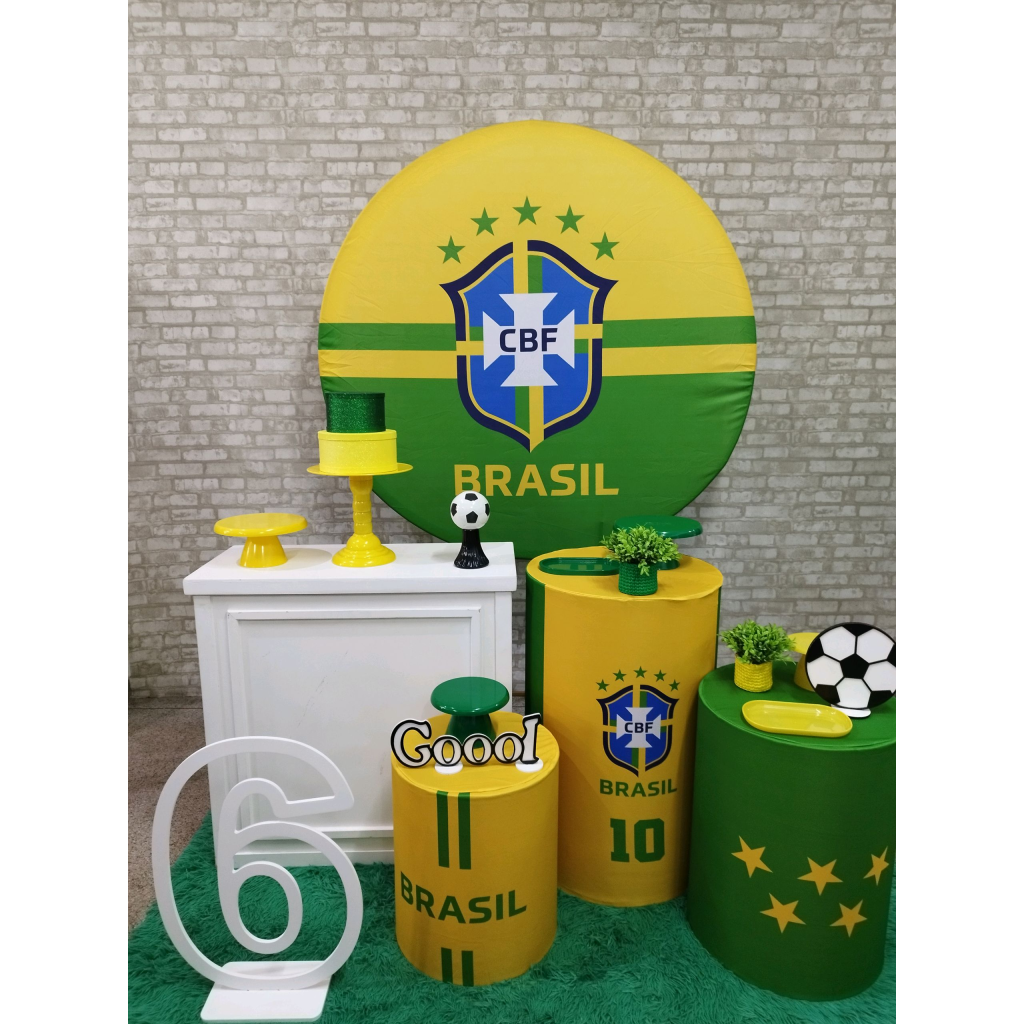 Kit Futebol Brasil Copa - Pegue e Monte Tesouro Encantando