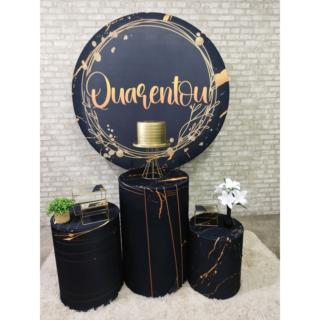 Kit Quarentou 40 Preto - Pegue e Monte Tesouro Encantando