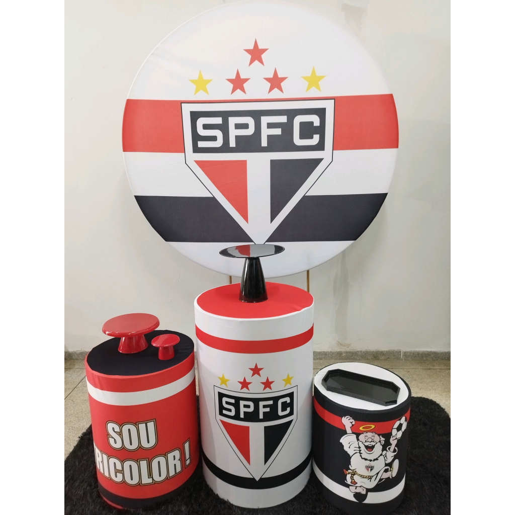 Kit Futebol Time São Paulo - Pegue e Monte Tesouro Encantando
