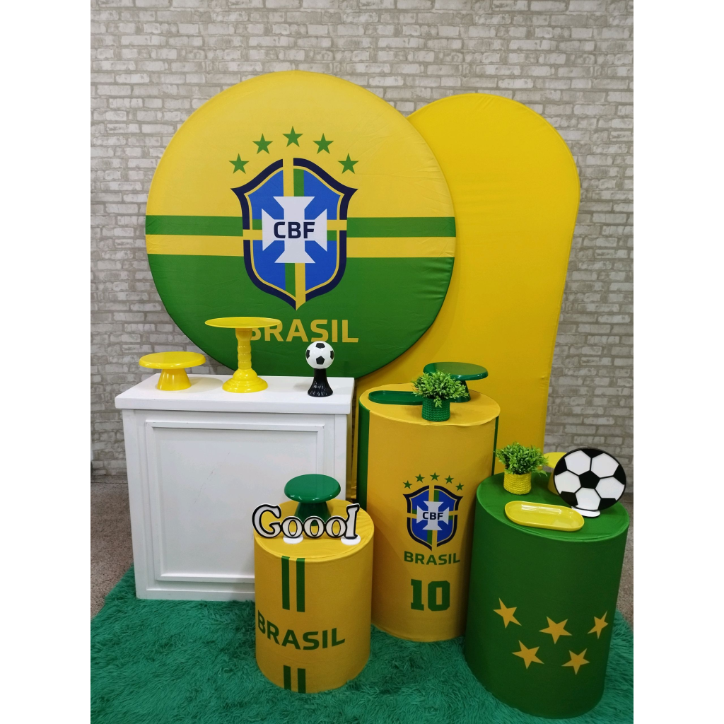Kit Futebol Brasil Copa - Pegue e Monte Tesouro Encantando