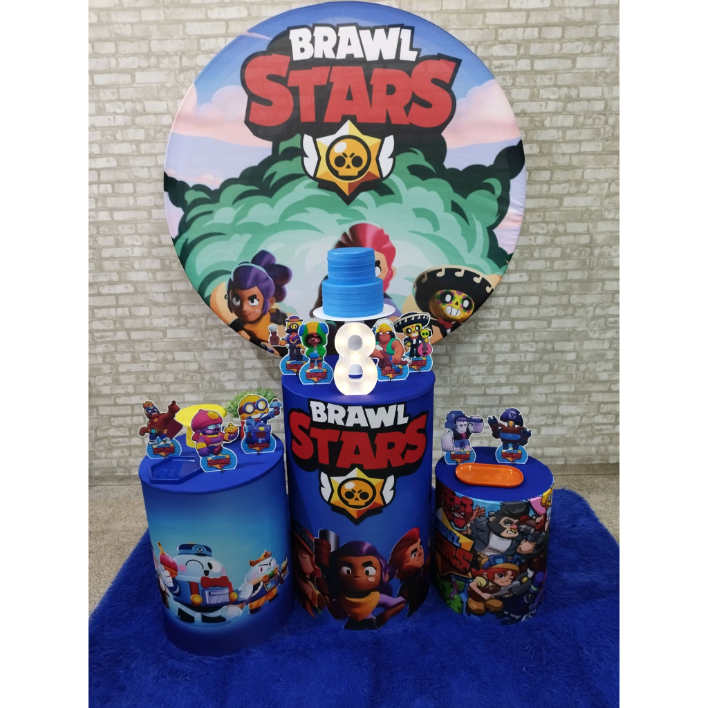 Kit Brawl Stars - Pegue e Monte Tesouro Encantando
