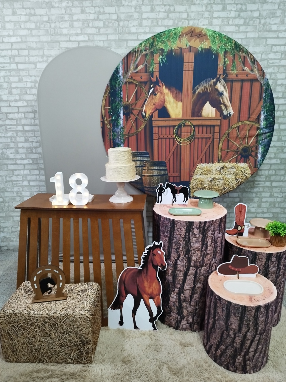 Kit Country Cavalo Fazendinha - Pegue e Monte Tesouro Encantando