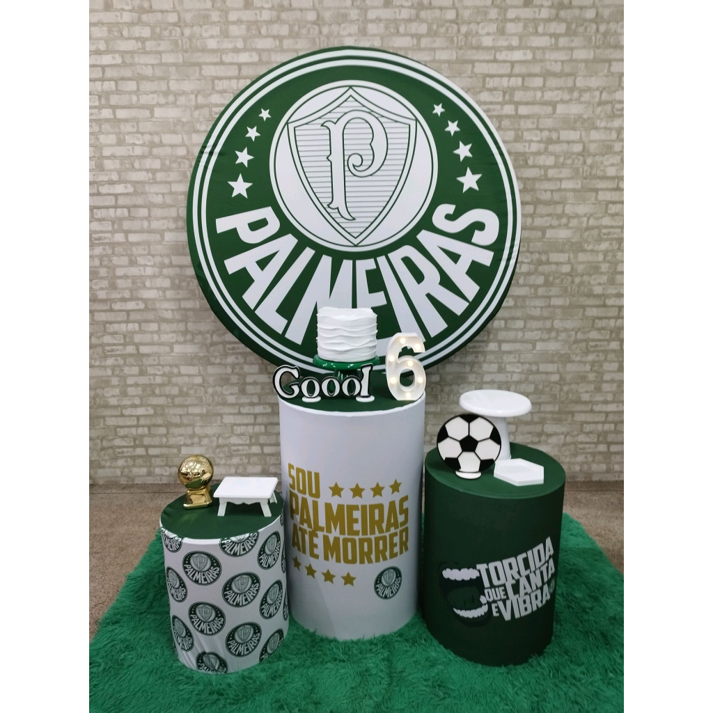 Kit Futebol Time Palmeiras - Pegue e Monte Tesouro Encantando