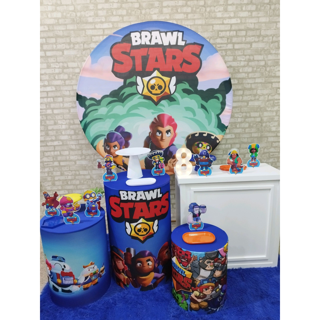 Kit Brawl Stars - Pegue e Monte Tesouro Encantando