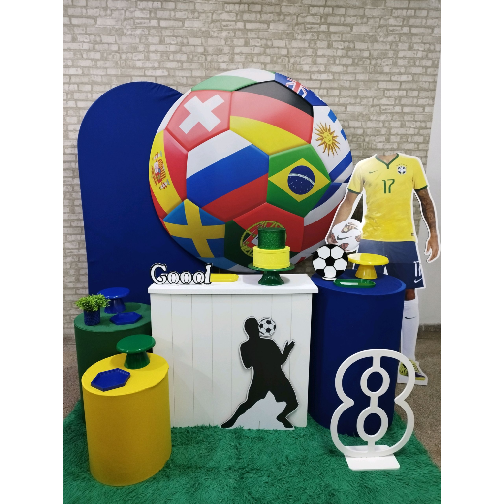 Kit 2 Futebol Brasil Copa - Pegue e Monte Tesouro Encantando