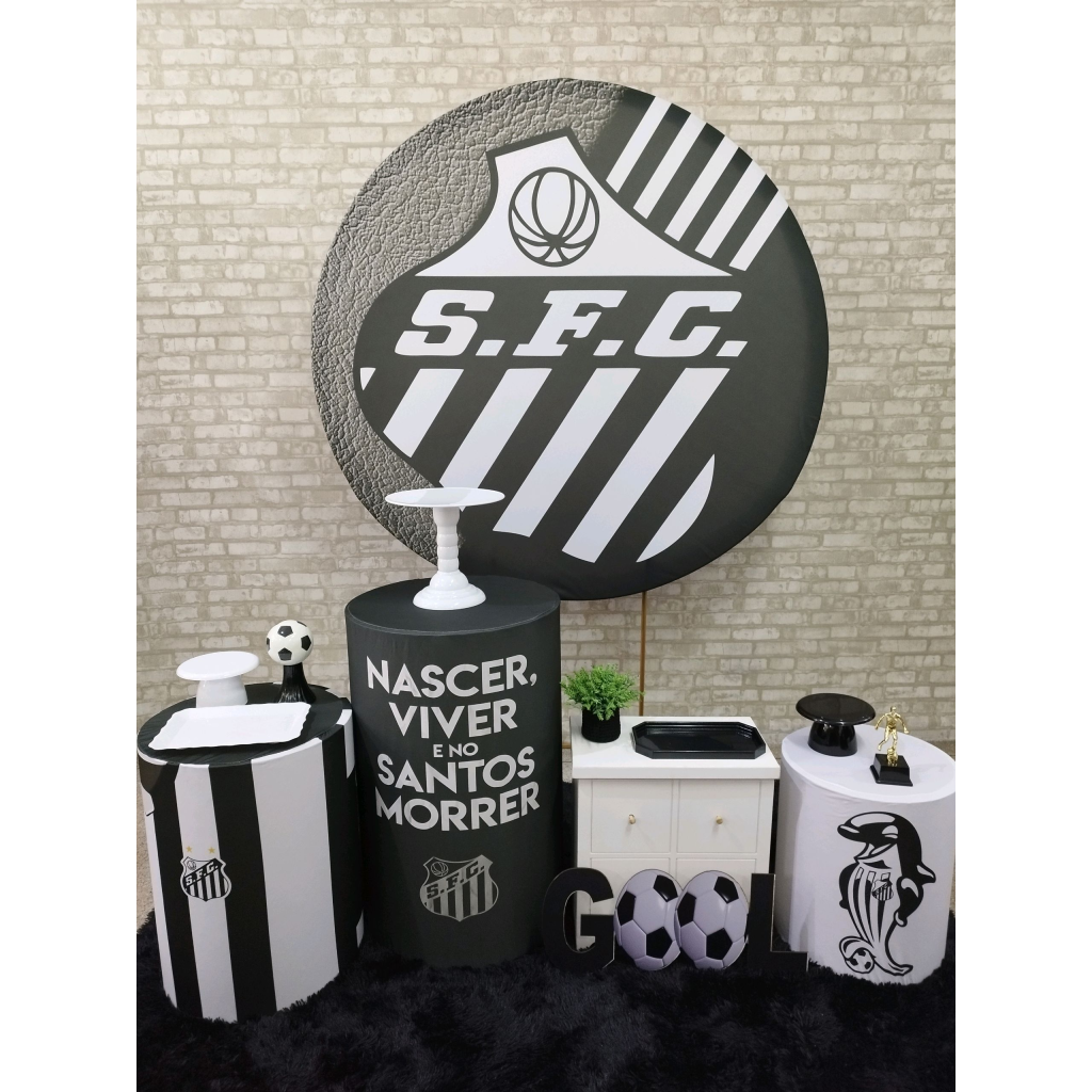 Kit Futebol Time Santos - Pegue e Monte Tesouro Encantando