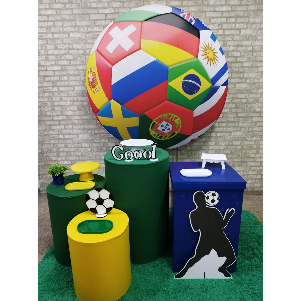 Kit 2 Futebol Brasil Copa - Pegue e Monte Tesouro Encantando