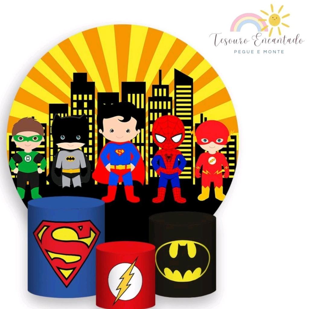 Kit Super-Heróis - Pegue e Monte Tesouro Encantando