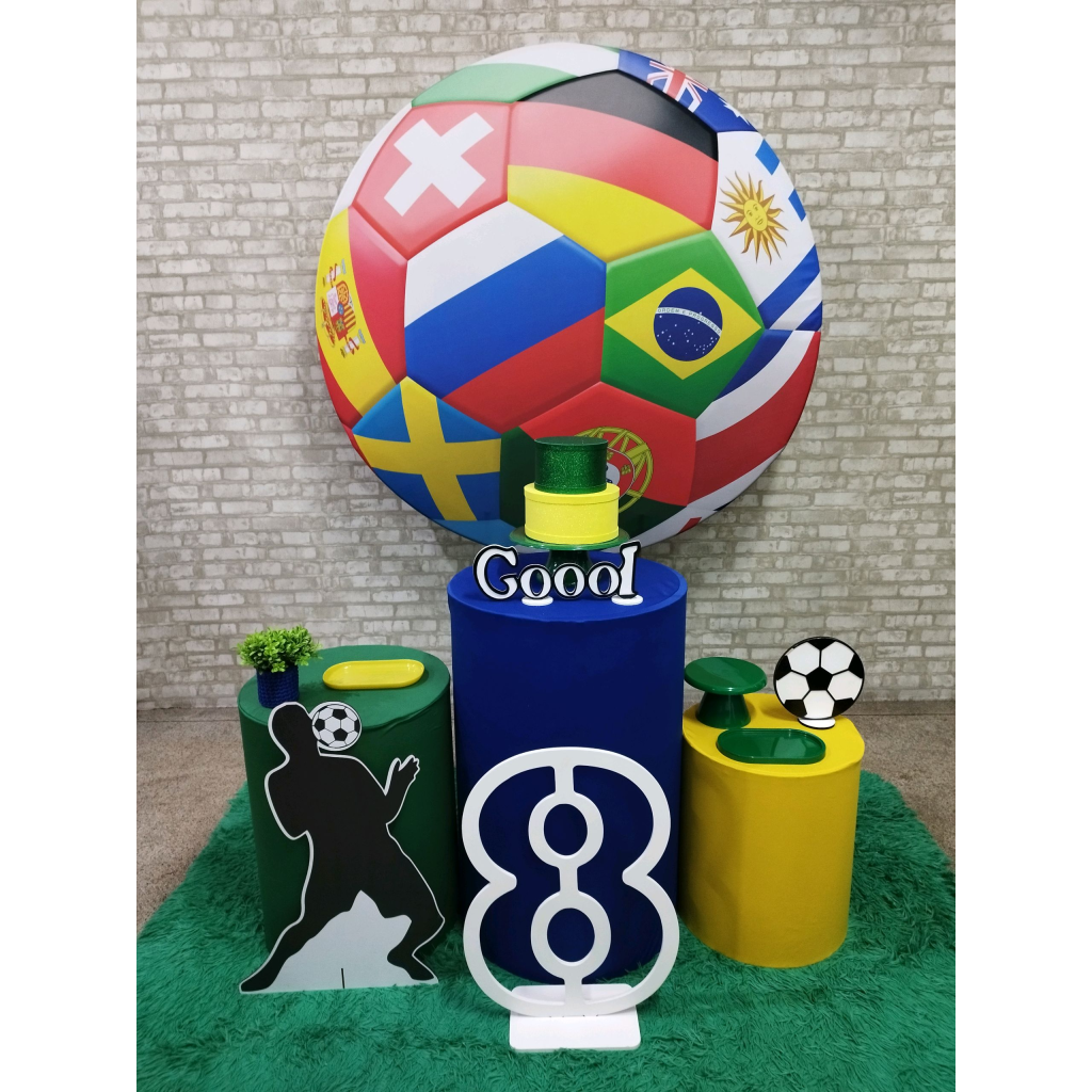 Kit 2 Futebol Brasil Copa - Pegue e Monte Tesouro Encantando