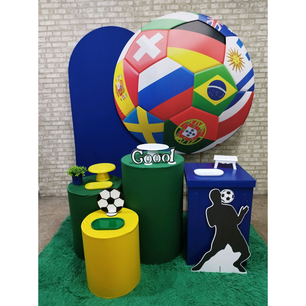 Kit 2 Futebol Brasil Copa - Pegue e Monte Tesouro Encantando