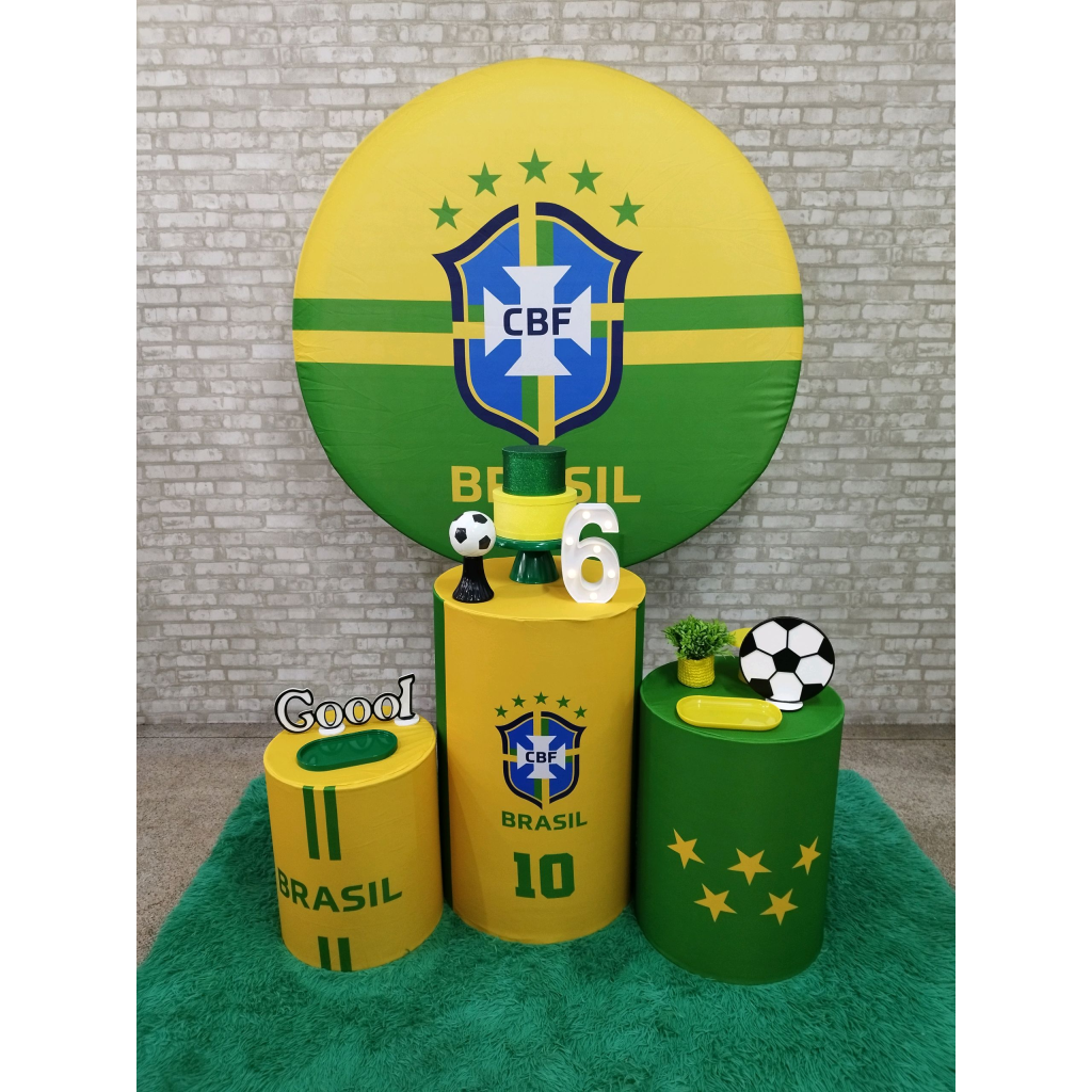 Kit Futebol Brasil Copa - Pegue e Monte Tesouro Encantando