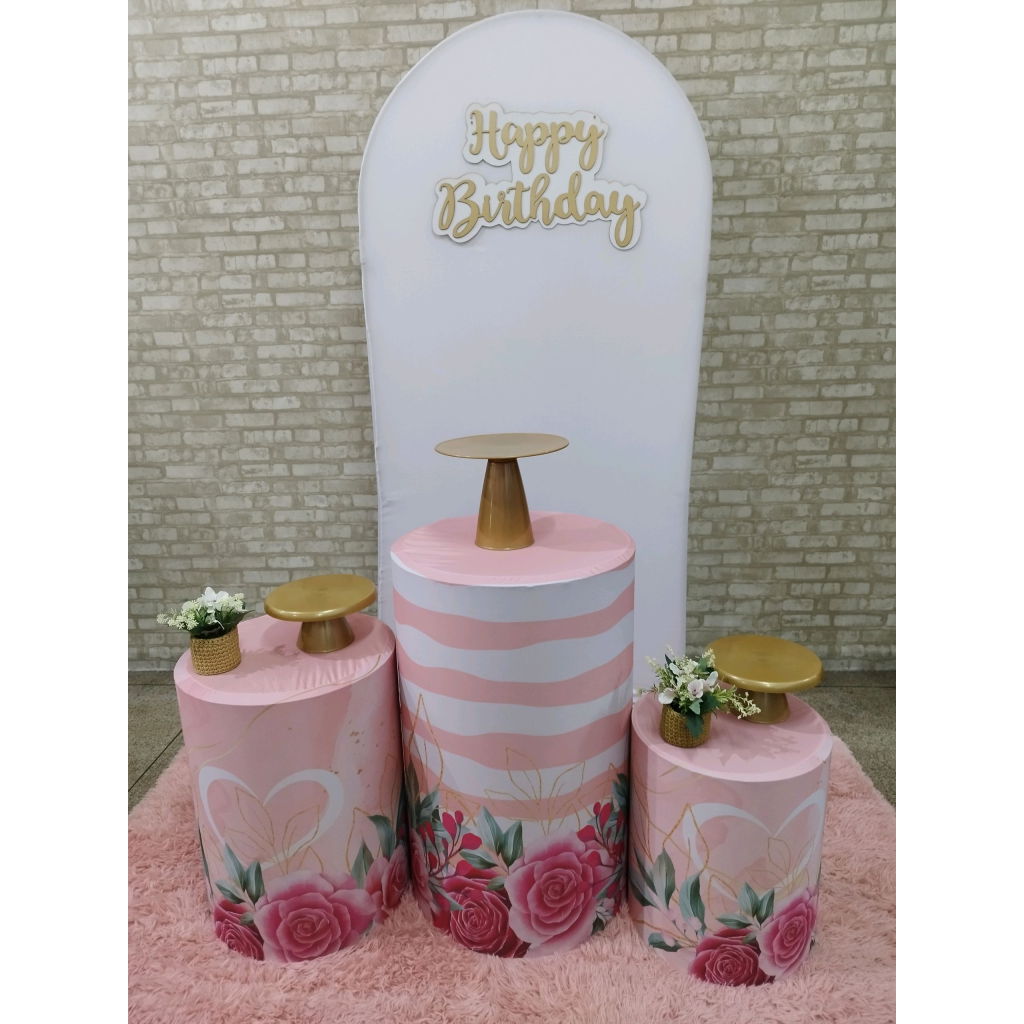 Kit Branco E Rosa Com Flores - Pegue e Monte Tesouro Encantando