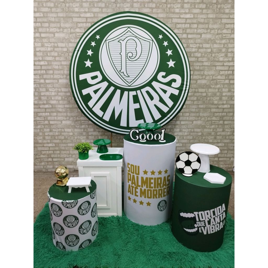 Kit Futebol Time Palmeiras - Pegue e Monte Tesouro Encantando