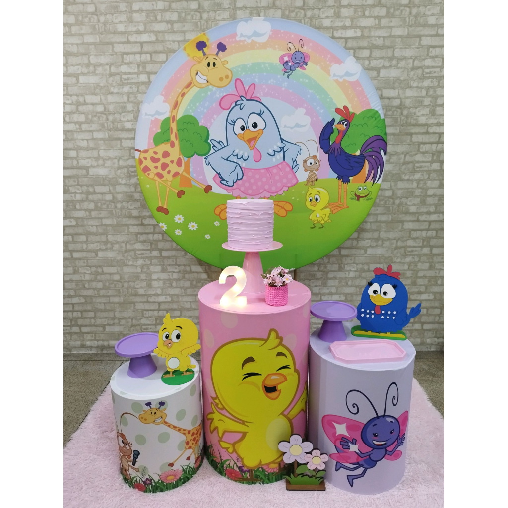 Kit Galinha Pintadinha - Pegue e Monte Tesouro Encantando